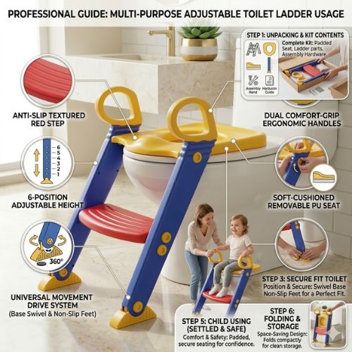 Children Toilet Ladder - VelzaroaeVelzaroae