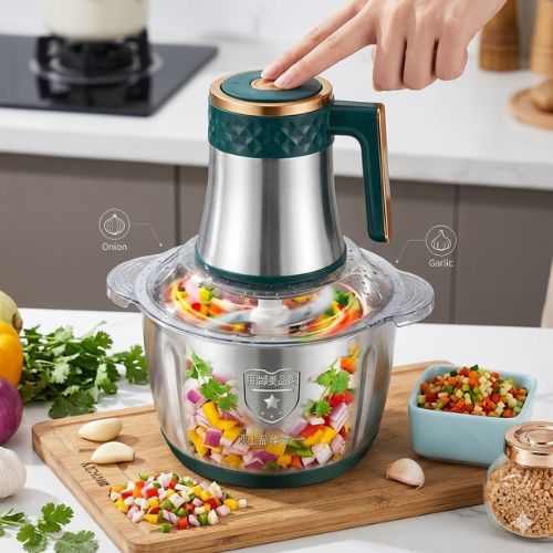 Stainless Steel Food Chopper - VelzaroaeVelzaroae