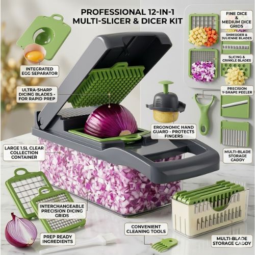 Vegetable Cutter Chopper and Slicer - VelzaroaeVelzaroae